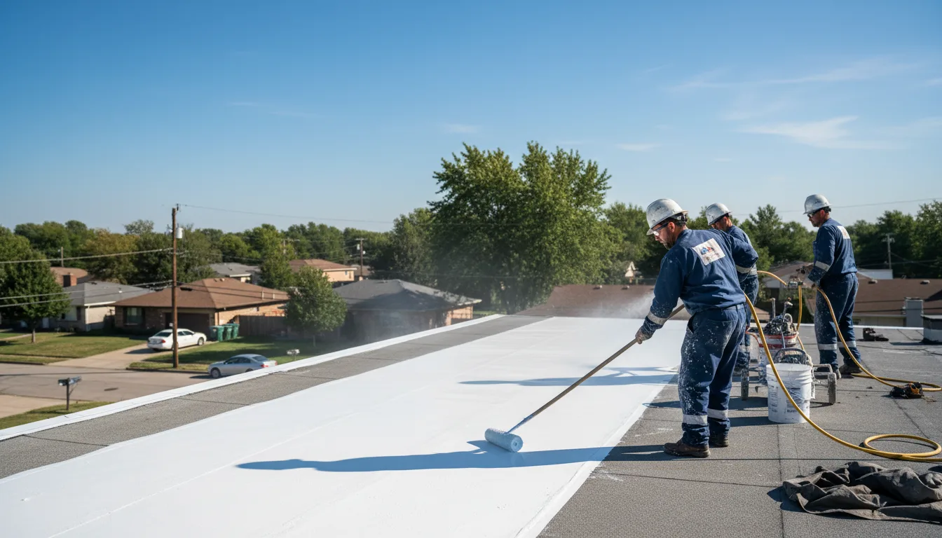Commercial roof coating in Robert Lee, TX near me
